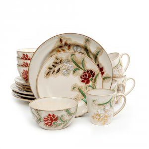 Gibson 92678.16 Elite Flora Petals 16 Piece Dinnerware Set