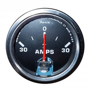 Faria AP0529 Faria 2 Amp Gauge - Chesapeake Black Wstainless Steel Bez