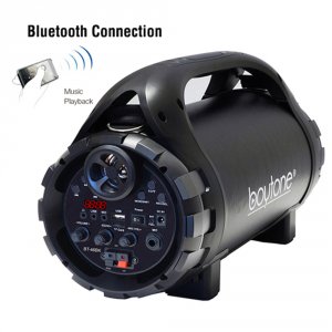 Boytone BT-46BK Bt-46bk Portable Bluetooth Indooroutdoor 2.1 Hi-fi Cyl