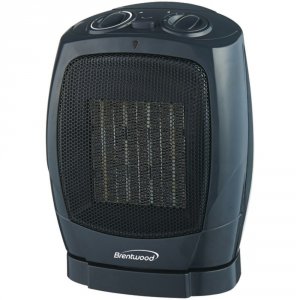 Brentwood H-C1600 1500 Watt Ceramic Oscillating Fan Heater