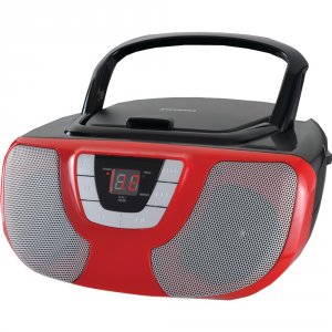 Sylvania RA44757 Portable Cd Radio Boom Box (red) Curcd1025rd