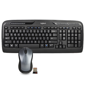 Logitech 920-008478 Mk335 Wireless Full Size Keyboard  Laser Mouse Com