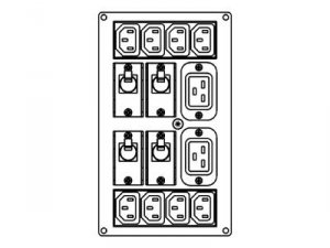 Apc SYPD4 Apc Symmetra Rm 220-240v Backplate Kit W(8) Iec320 C13  (2) 