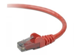 Belkin A3L980-35-RED-S Cat6 Snagless Patch Cablerj45mrj45m35 Red