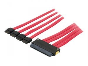 Belkin F3X1984-01M Internal Sas Cable; Sasx4  Sff-8484sata 4x1; 1m