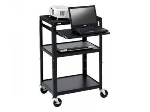 Bretford A2642NS-E5 Av Cart Wslide Out Notebook Shelf, Adjustable Heig