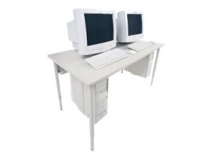 Bretford QWTCP3060-GMQ Table 60wx30dx24in 32h Rect Adj Gray