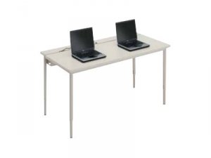 Bretford QFT2460-GMQ Quattro Flip Top Pc Ws Table 60inx24x24