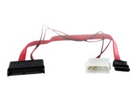 Startech MCSATAM12 12in Micro Sata To Sata Lp4 Power Cable Adapter