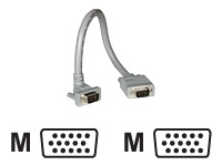 C2g 52001 3ft Premium Shielded Hd15 Mm Sxga Monitor Cable With 90 Degr