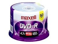 Maxell 638011-MS1 Dvd R 50pk Spindle 16k For Ms1