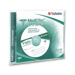 Verbatim 94905 Medidisc Dvd-r, , 4.7gb, 8x, Branded, Thermal Printable