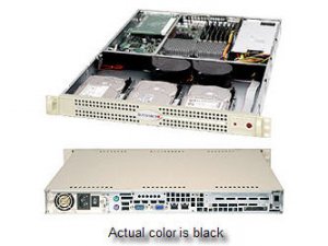 Supermicro CSE-812L-520CB Black, 520w Power Supply, 3 X 3.5 Inch Inter