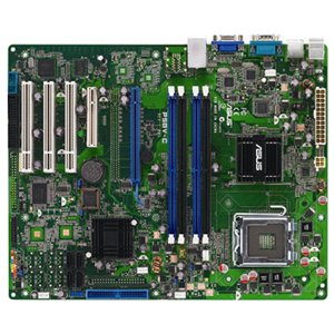 Asus P5BV-C 3200 Lga775 Dc Max 8gb Ddr2 Atx Pcie16 Pcie8 3pci Video 2g