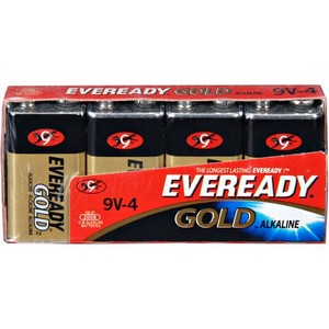 Energizer A522-4 Eveready 9v Size 4pk Family Pack