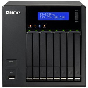 Qnap SS-839-PRO-US-B Ss 839 Pro 8bay 25in Hard Disk Drive Nas Upto 4tb