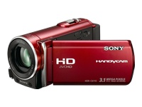 Sony HDRCX110/R Handycam Hidefense Ms 25x Op 27lcd Red