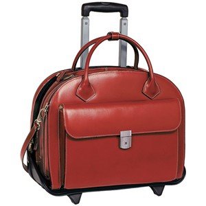 Mcklein 94366 Glen Ellyn Lady Wheeled Case Red