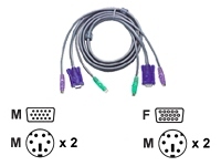 Aten 2L1006P/C Aten 20ft Premium Kvm Combo Cable Ps 2