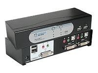 C2g 52047 2 Port Dvi Kvm With Audio Dvi Usb 35mm With 2 Cables