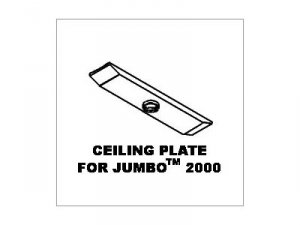 Peerless CMJ490 Cmj 490 Ceiling Plate - Black Steel For Mounting