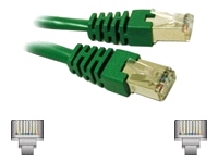 C2g 27254 7ft Cat5e Molded Shielded (stp) Network Patch Cable - Green