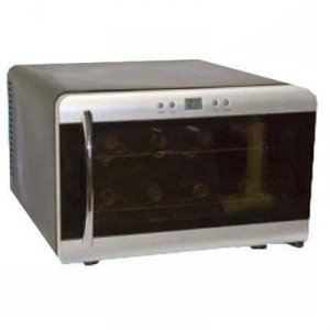 Haier HVUE08ABS 8 Bottle Wine Cooler Blackslvr