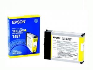 Original Epson T487011 Ink Cartridge Yellow 3200 Pages @ 5 % Coverage 