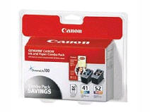 Canon 0617B016 Cl-41cl-52 With Photo Paper 50 Sheet