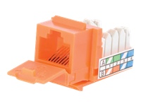 C2g 35205 Cat5e 90 Keystone Jack Orng