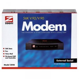 Zoom 3048-00-02DG 56k V92 V44 Ext Serial Modem