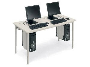 Bretford QFT3630-GMQ Quattro Flip Top Comp Table