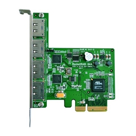 Highpoint ROCKETRAID644 Esata  Esata 6gb S Adapter Pcie20x4 Raid 5 Cap