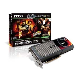 Msi N480GTX-M2D15-B Videocard N480gtx M2d15 B Geforcegtx480 1536m Gddr