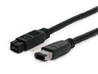 Startech 139496MM1 Firewire Cable 9 Pin Firewire 800 Male 6 Pin Firewi