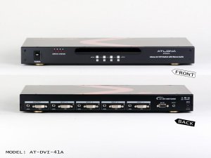 Atlona AT-DVI-41A 4x1 Dvi D Switch With Stereo Audio At Dvi 41a By