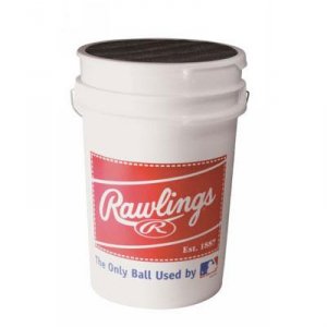 Rawlings BuckROLB1X 3 Dozen Baseball In A Bucket