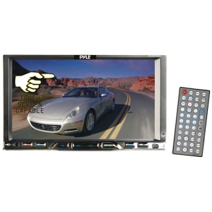 Pyle PLDN750D 7in Double Din Tft Touch Screen Dvd Mpeg4 Mp3 Divx Cd R 