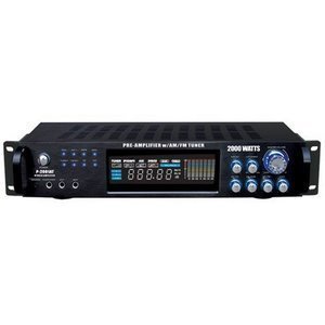 Pyle P2001AT 2000w Hybrid Pre Amp W Am Fm Tuner