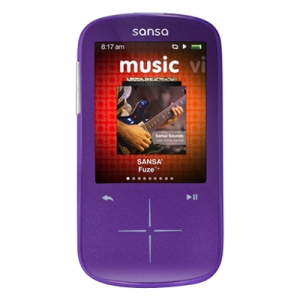 Sandisk SDMX20R-008GI-A57 8gb Sansa Fuze Mp3 Player 24in Lcd Qvga Pur 