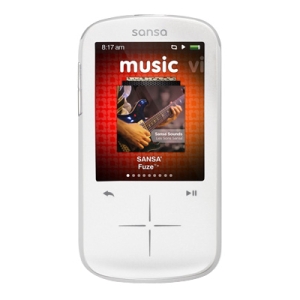 Sandisk SDMX20R-008GW-A57 8gb Sansa Fuze Mp3 Player 24in Lcd Qvga Whit