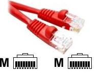 Link C5M-25-RDB Network Cable 25 Cat5e 350mhz Molded Wboot Red