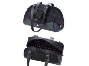 Mobile ME-SUMO22D1XM Sumo Duffel - Black Wpink Stitching - Medium,faux