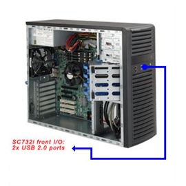 Supermicro CSE-732I-865B Rackmount Chassis - Desktop - Extended Atx - 