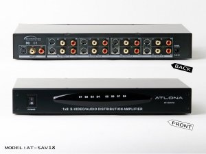 Atlona AT-SAV18 1x8 S Video With Audio Distribution Amplifier At Sav18