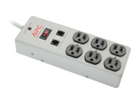 Apc P6TM Apc Essential Surgearrest 6 Outlets With Phone Protection 120