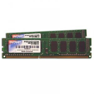 Patriot PSD38G1600K Patriot Signature Ddr3 8gb (2 X 4gb) Cl11 Pc3-1280