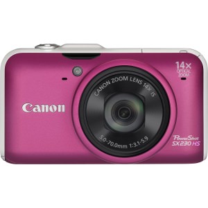 Canon 5045B001 Powershot Sx230 Hs Red 121mp 14x Opt Zoom 3in Lcd 1080p