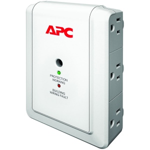 Apc P6WT Apc Up  Essential Surgearrest 6 Outlet Wall Mount With Phone 