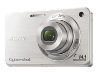 Sony DSCW560 Digtlcam 14mpix 4x 30 Lcd 720p Silver